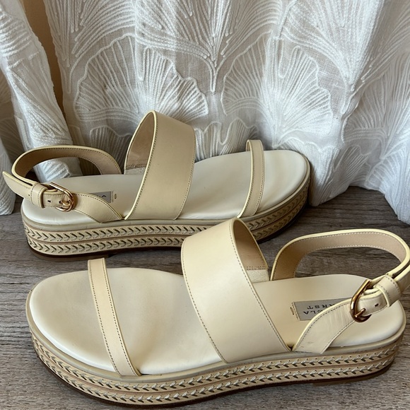 Gabriela Hearst Cream Leather Espadrilles 40 w/ 1.75” heel very good $1000 - Picture 8 of 14